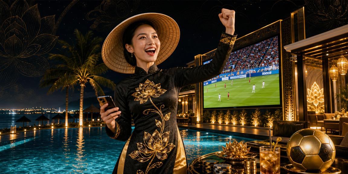 Người dùng Mũi Né tham gia cá cược thể thao qua ứng dụng 7club trên smartphone